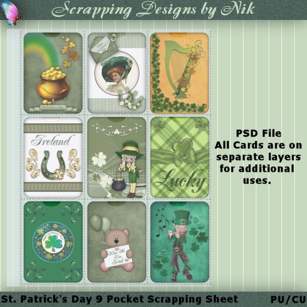 St. Patrick's Day Pocket Scrapping