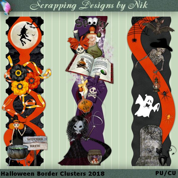 Halloween Border Clusters 2018