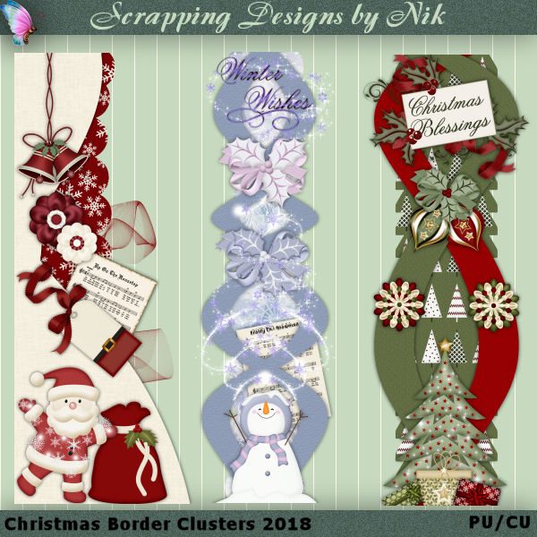 Christmas Border Clusters 2018