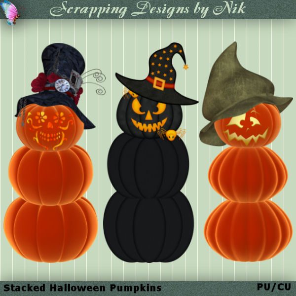 Stacked Pumpkins