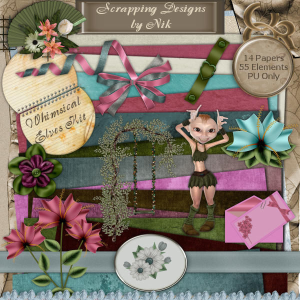 Whimsical Elves Full Size Kit