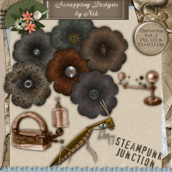 Steampunk Junction Elements Vol. II