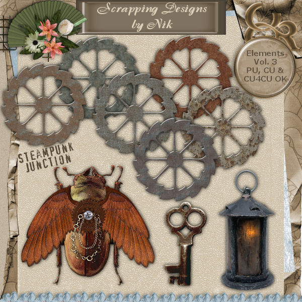 Steampunk Junction Elements Vol. III