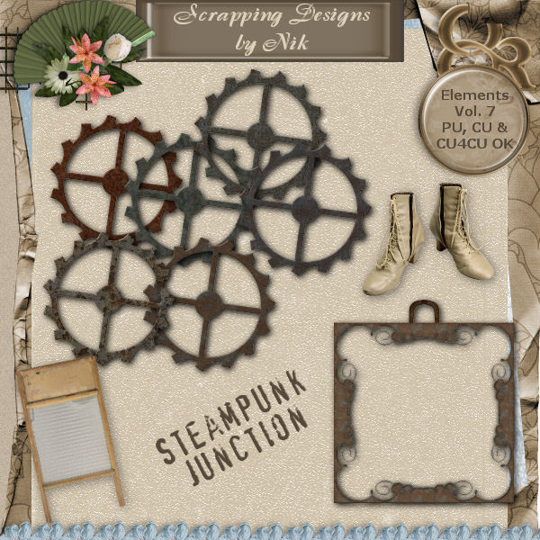Steampunk Junction Elements Vol VII