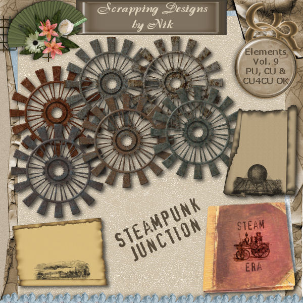 Steampunk Junction Elements Vol. IX