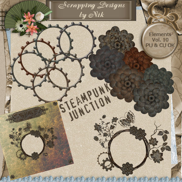 Steampunk Junction Elements Vol. X