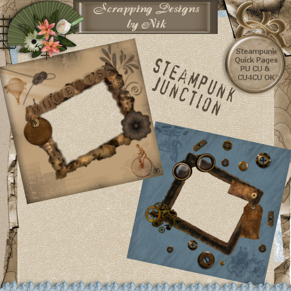 Steampunk Junction Quick Pages