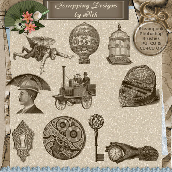 Steampunk Photoshop Brushes 1