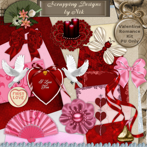 Valentine Romance Full Size Kit