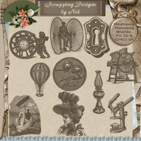 Steampunk Photoshop Brushes 3