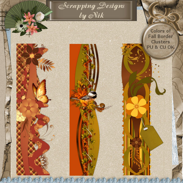 Colors of Fall Border Clusters