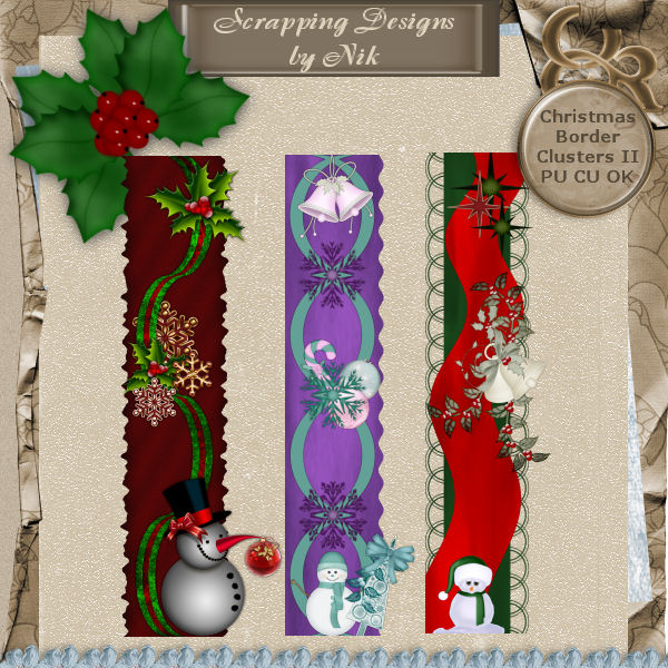 Christmas Border Clusters II