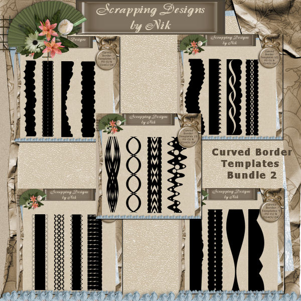 Curved Border Templates Bundle 2