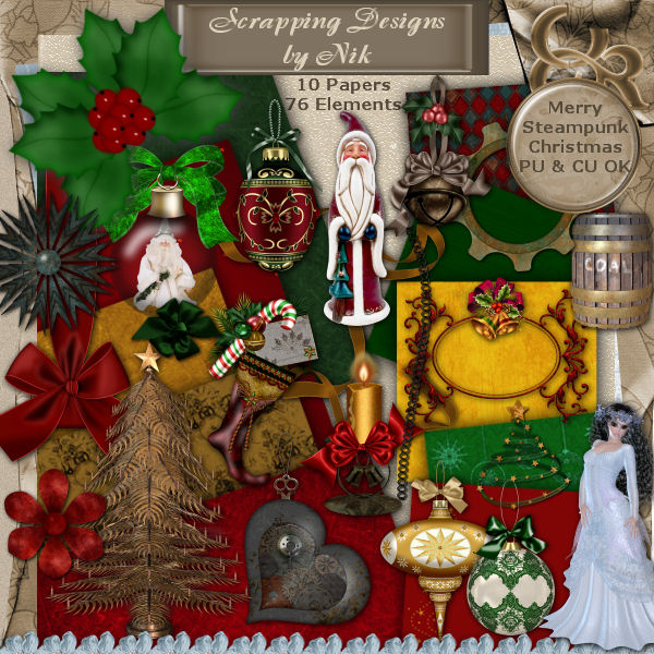 Merry Steampunk Christmas Kit