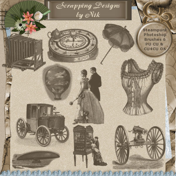 Steampunk Photoshop Brushes 6