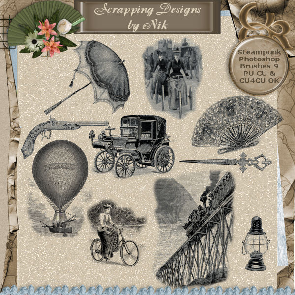 Steampunk Photoshop Brushes 9