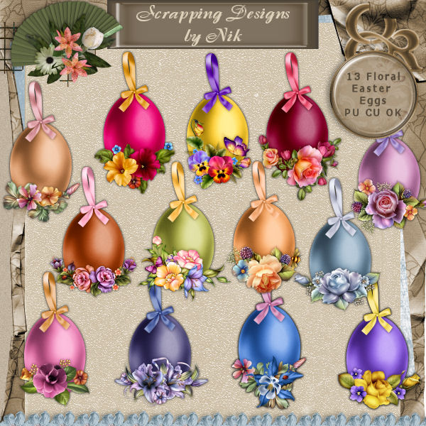 Floral Easter Eggs