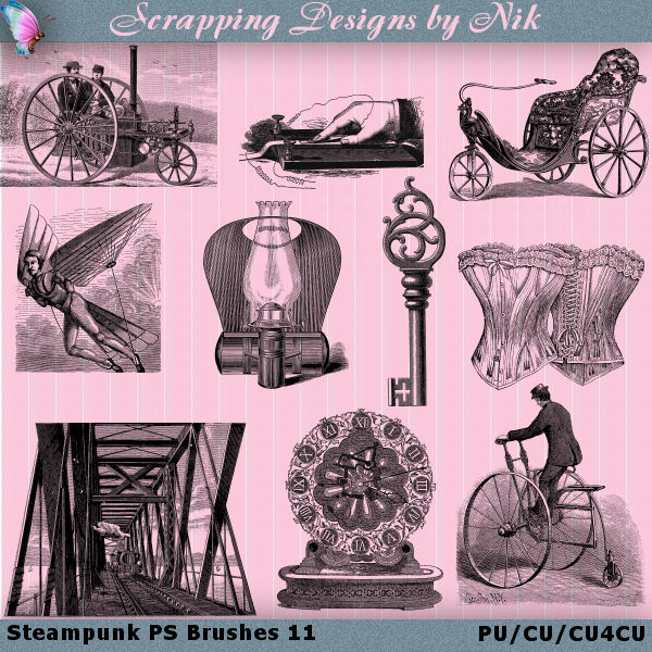 Steampunk Photoshop Brushes 11