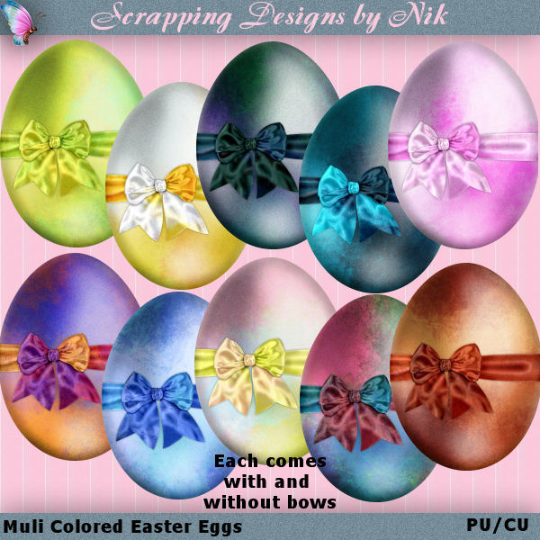 Multi Color Easter Eggs
