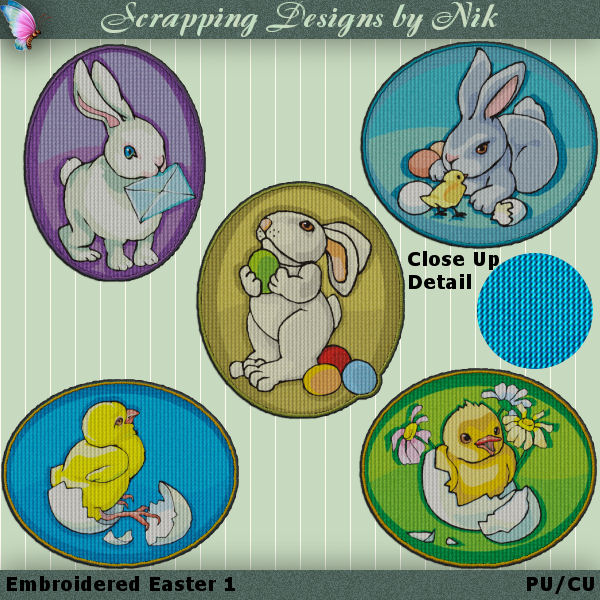 Embroidered Easter 1